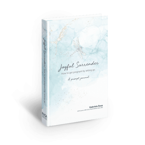 Joyful Surrender: How to get pregnant by letting go. A prompt journal by Gabriela Rosa.